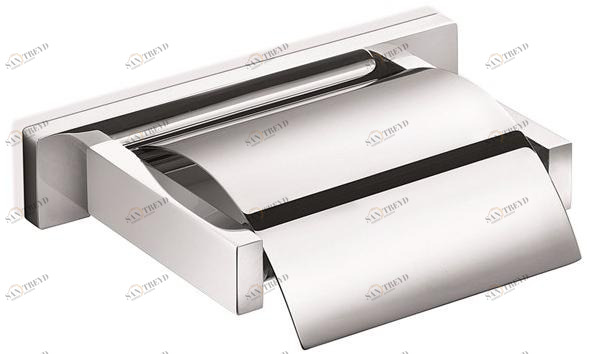 INDA® Держатель туалетной бумаги из хромированной латуни с крышкой Lea A1826a