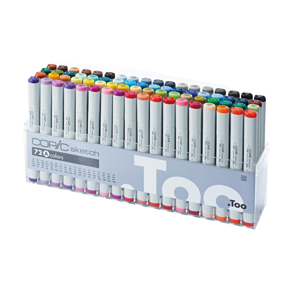 21075160 Sketch набор маркеров 72 цв. перо круглое/скошенное Set A Copic 