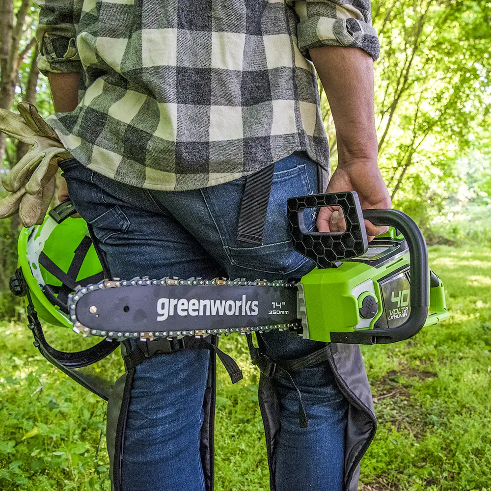 Аккумуляторная пила Greenworks 40V с шиной 35 см - компактная мощность для сада и леса 86837016 STLM-0071914 - Вид №12
