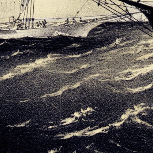 Картина в раме 130х102 см Yachts on a summer cruise, 1871г. КАРТИНЫ В КВАРТИРУ  264202 Бежевый;синий;разноцветный  - Вид №5