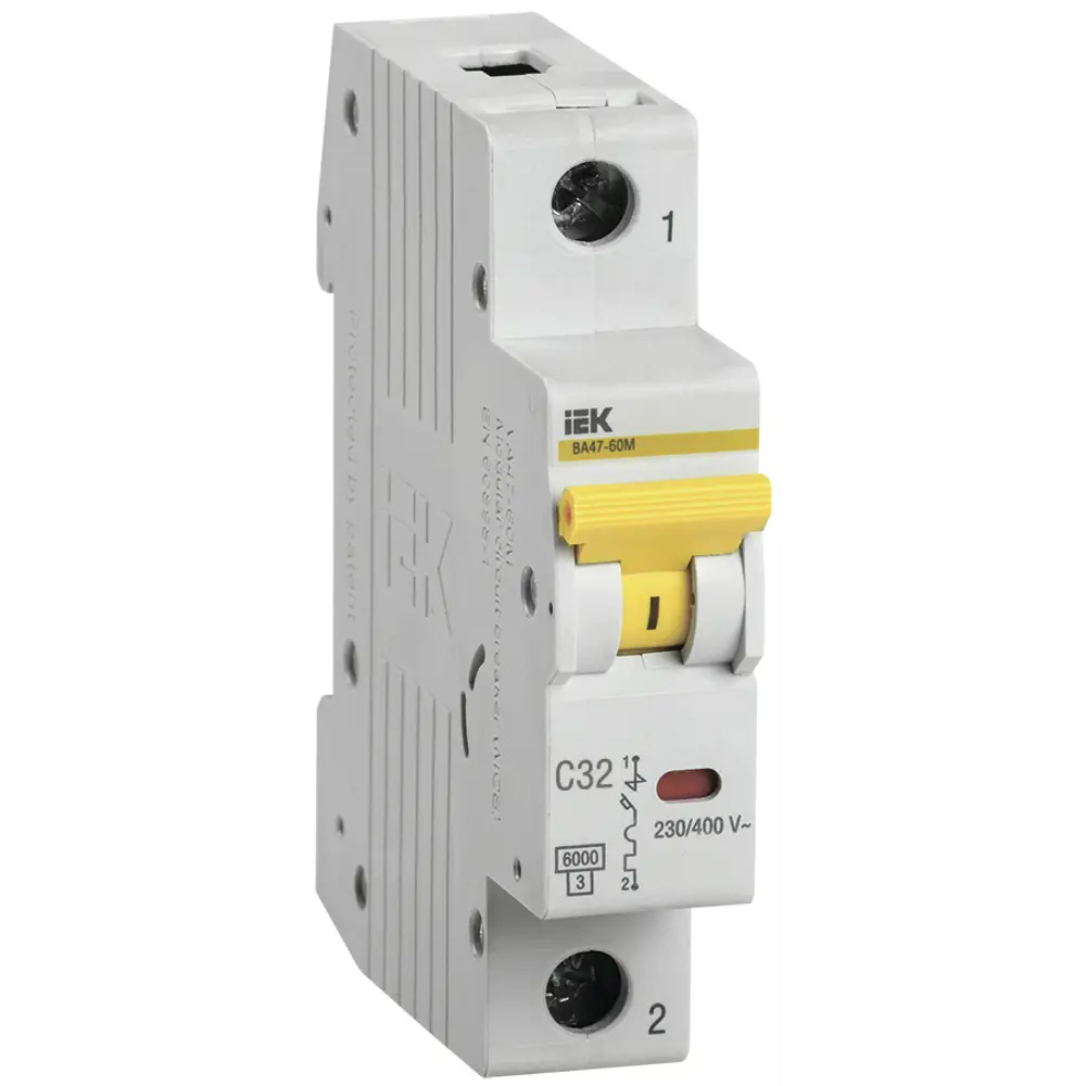 Выключатель автоматический IEK ВА47-60M 1 полюс 32 А "С" STLM-2010418 - Вид №1