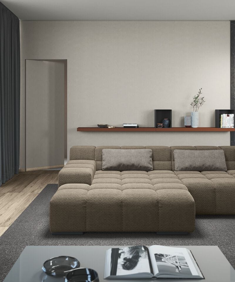 Модульный тканевый диван Febal Casa подпись ARCH-00138855 - Вид №9