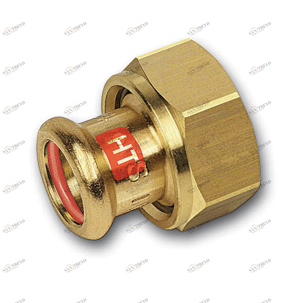 1133591534 SANHA 13359G пресс-фит. солн., бронза, разъемн.соед.с плоск.упл. 15x3/4 мм 