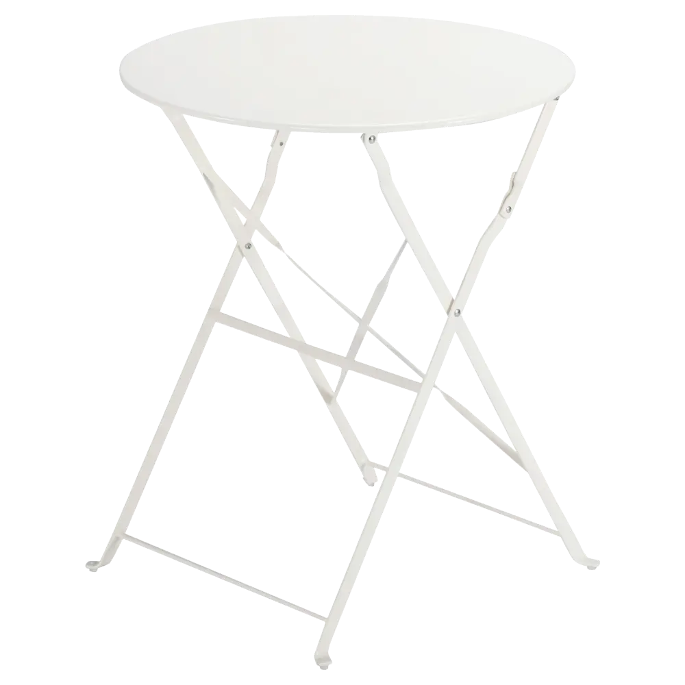 Стол садовый круглый Naterial Flora Origami складной 60x71 см сталь кремовый Товар без серии STLM-2102469 - Вид №11