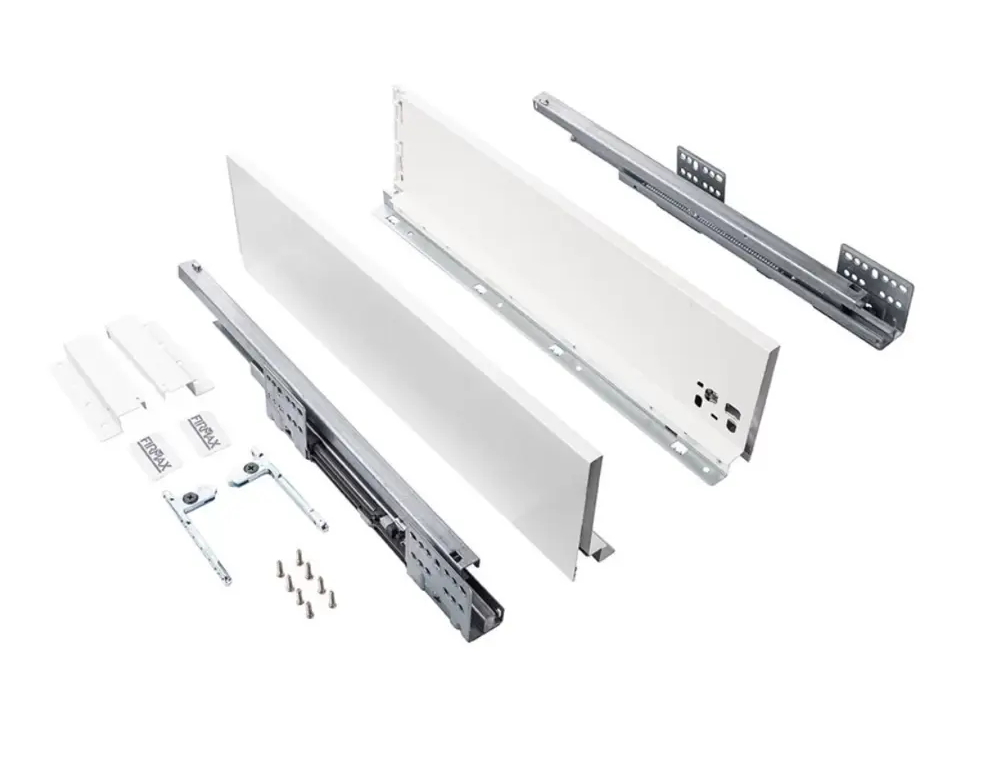 91617816 Комплект ящика Firmax Smartline длина 550 мм высота 135 мм с доводчиком белый STLM-1009376