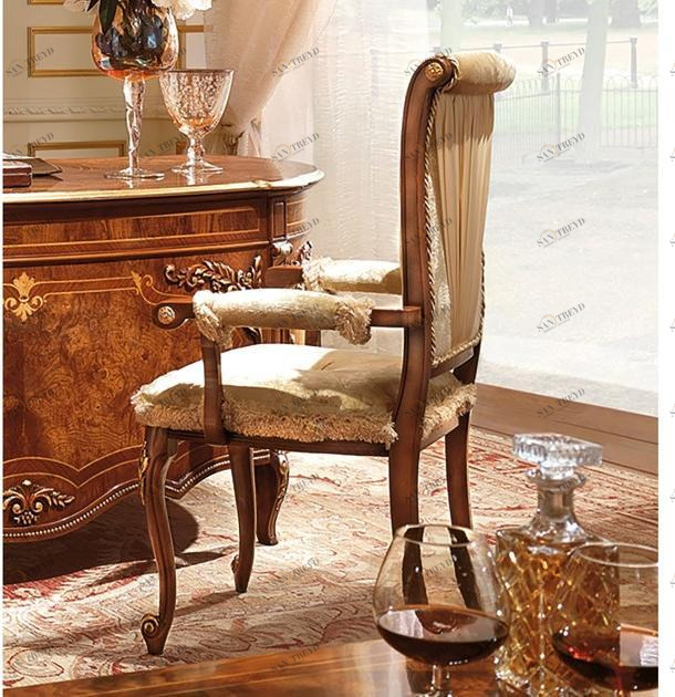 Barnini Oseo Стул с мягкой обивкой и подлокотниками Reggenza luxury X051