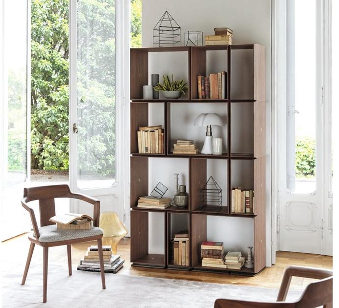 Porada Модульный открытый книжный шкаф из ореха Iron sun-id-1382305 - Вид №1