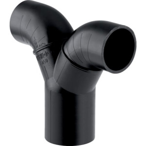 363.472.16.1 Фановый тройник с вертикальным выпуском Geberit PE 90°, под манжету Geberit