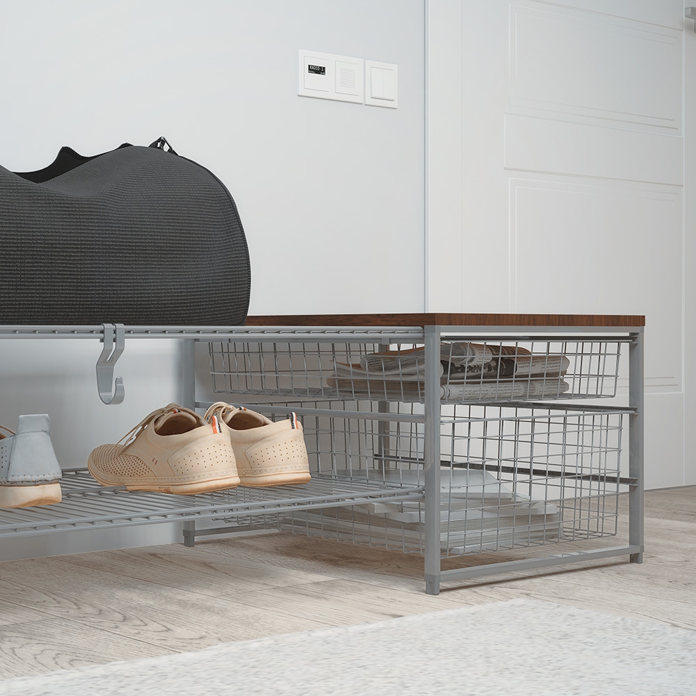 Комплекты для прихожей , 1815х365х565 мм, серый LJPS0577 Public Steel Россия  - Вид №3