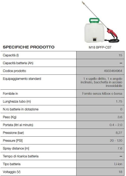 MILWAUKEE Химический бак sun-id-1411899 - Вид №1