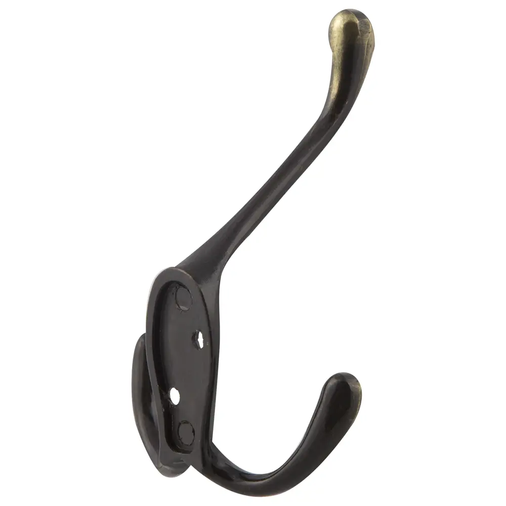 Крючок тройной LK0301AB, металл, цвет античная латунь LAMPLANDIA STLM-2122871 - Вид №1