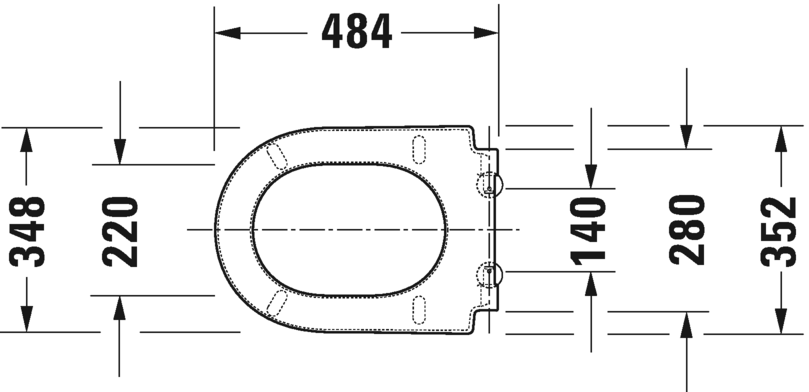 0063390000 Крышка сиденье для унитаза Duravit Starck 3 - Вид №6