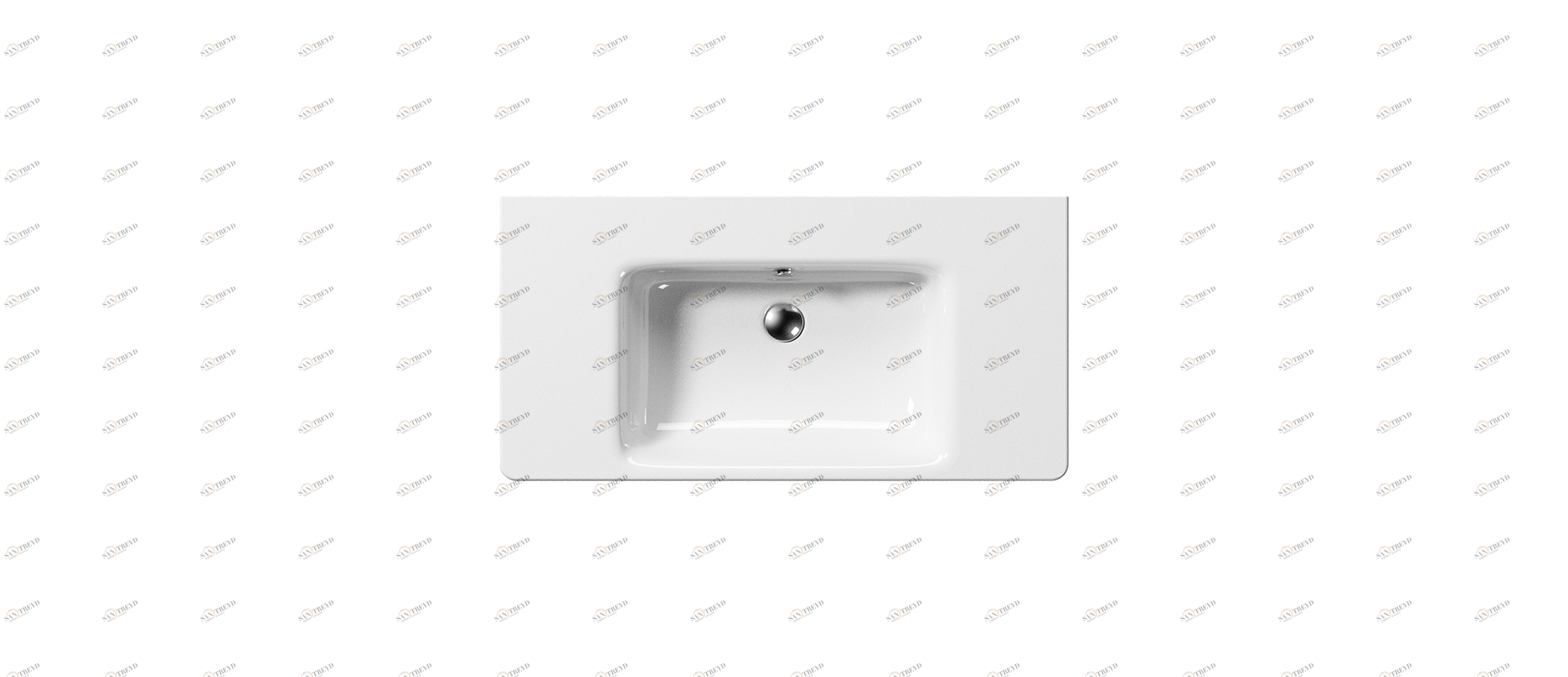 9051111 Встроенная раковина под столешницу овальная GSI ceramica 