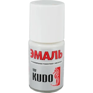 Эмаль автомобильная Kudo с кисточкой цвет белое облако 15Мл