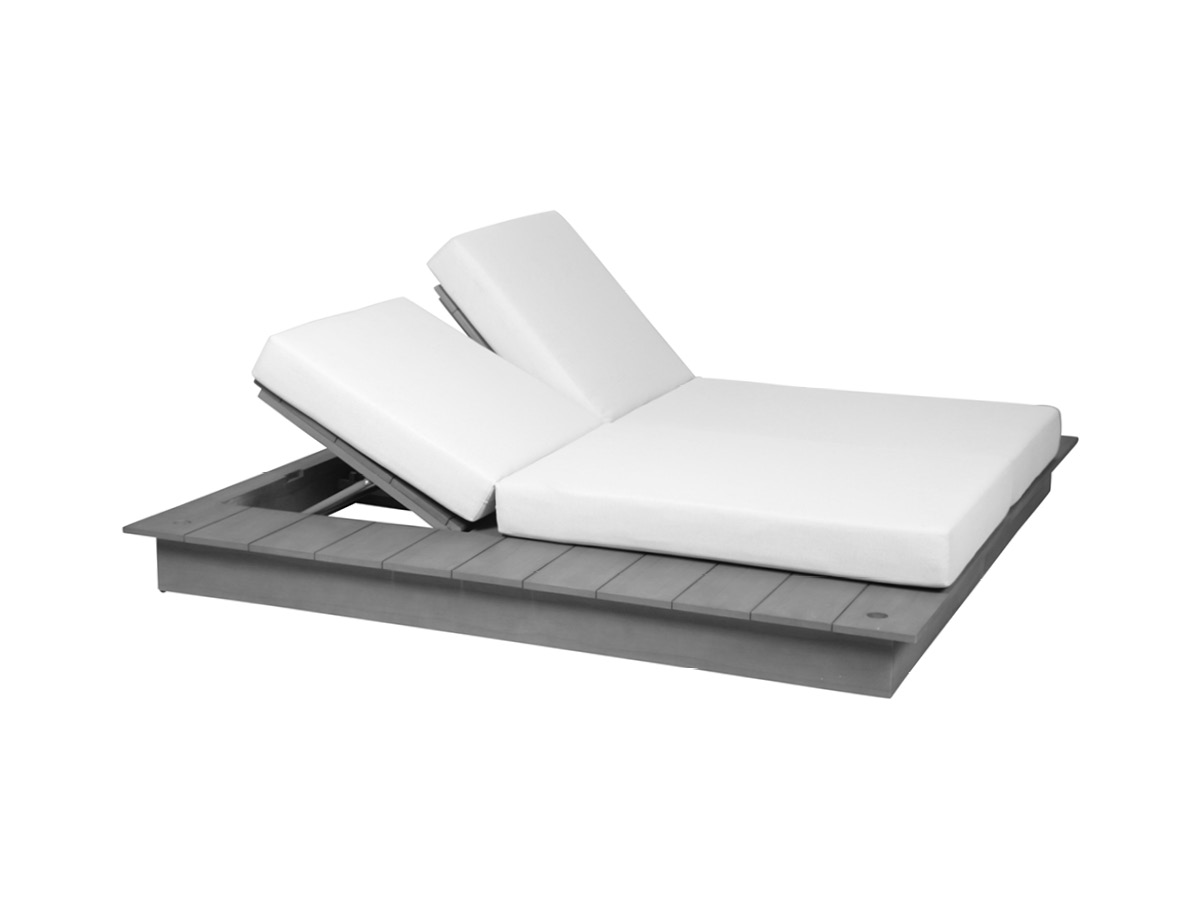 72.00.0566 Двойная кушетка La Villa серый камень, включая обивку Mbm 