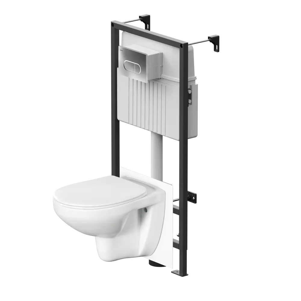 Комплект инсталляция с унитазом Damixa Elder Prime M безободковый STLM-2042307 - Вид №2