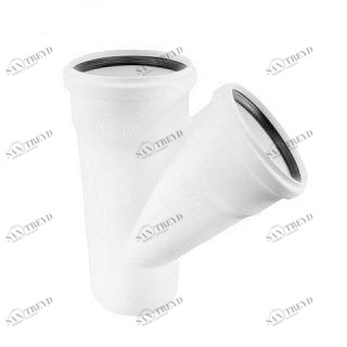 Тройник 45° RAUPIANO PLUS 110/50/45° REHAU 121304