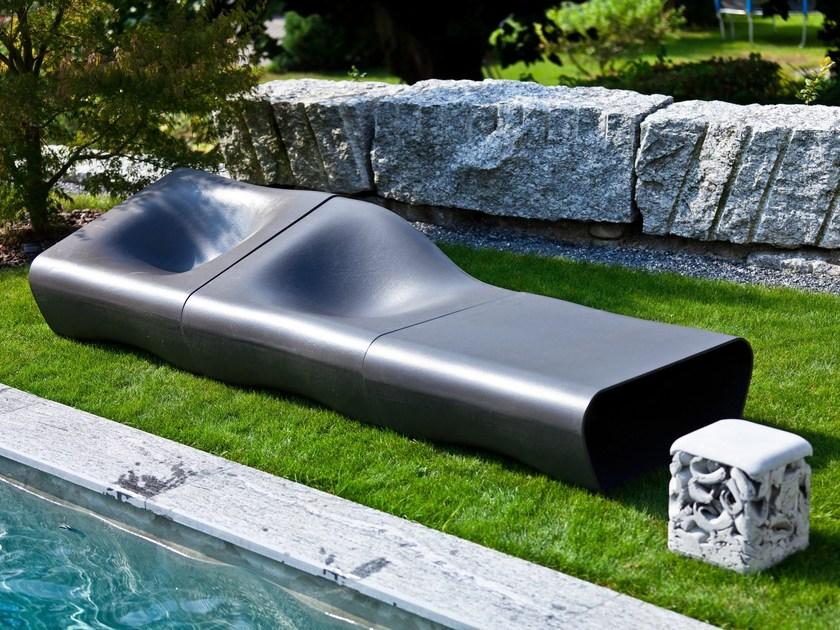 SWISSPEARL Italia Модульная скамейка из бетона со спинкой Design sun-id-1465693 - Вид №3