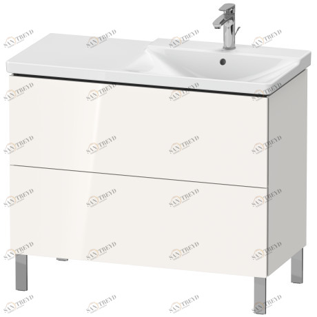 LC660208585 L-Cube Тумбочка напольная Белый глянцевый лак Duravit