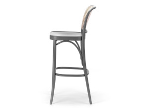 Высокий деревянный табурет с подставкой для ног