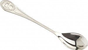 10666630 Русские самоцветы Ложка детская Русские самоцветы "Медвежонок", серебро 925 Серебро 925