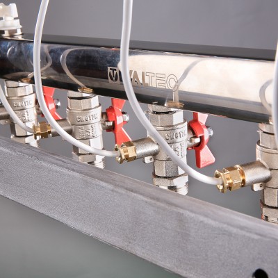 VT.GPM.06S04.L5 Узел этажный для поквартирного учета тепловой энергии Valtec 1", 5 вых., ввод слева  - Вид №4