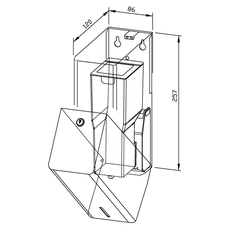 727817 Сенсорный дозатор дезинфицирующего средства PP101e-7 WAGNER_EWAR Wagner Ewar  - Вид №1