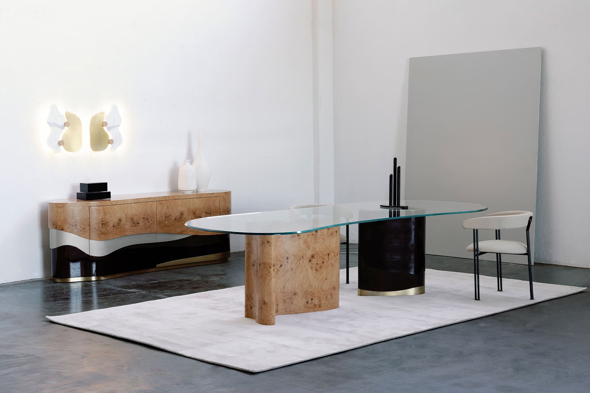 Кожаный мягкий стул с подлокотниками Greenapple MAIA ARCH-00019398 - Вид №2