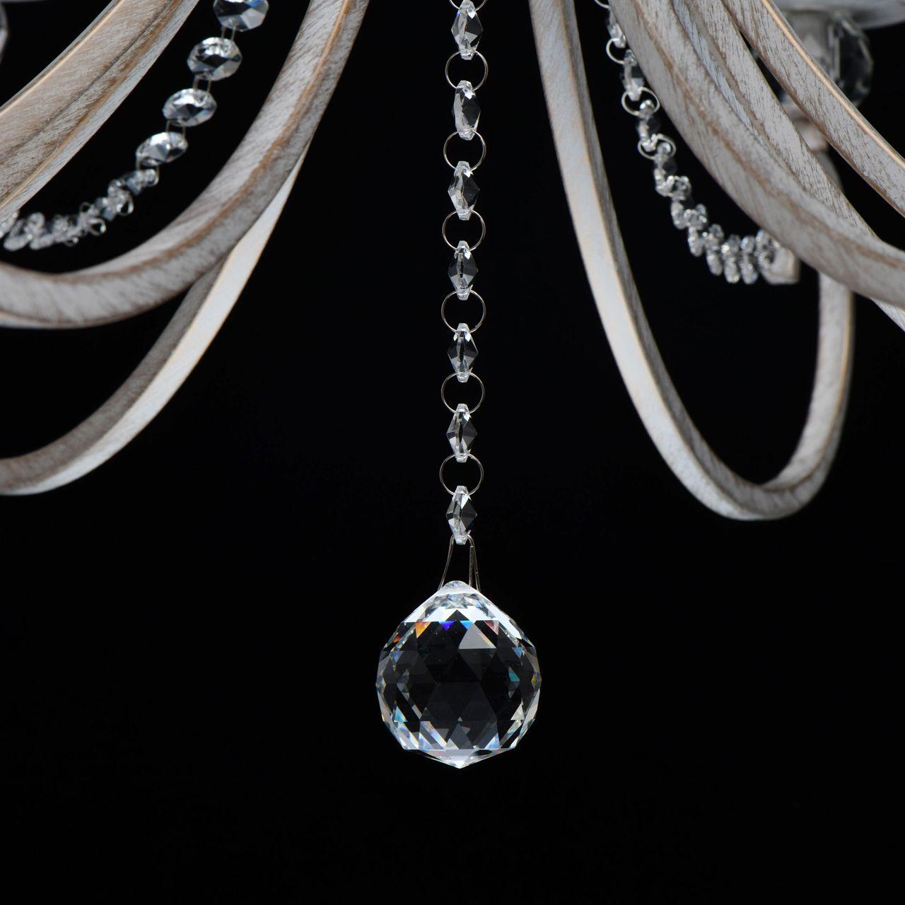 Подвесная люстра MW-Light Августина 419011708 MW-LIGHT ДИЗАЙНЕРСКИЕ, АВГУСТИНА 279660 Белый  - Вид №1