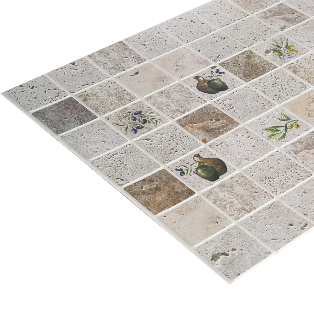 GRACE Панель ПВХ «Мозаика олива» для влажных помещений 82124125 STLM-0019625 - Вид №1