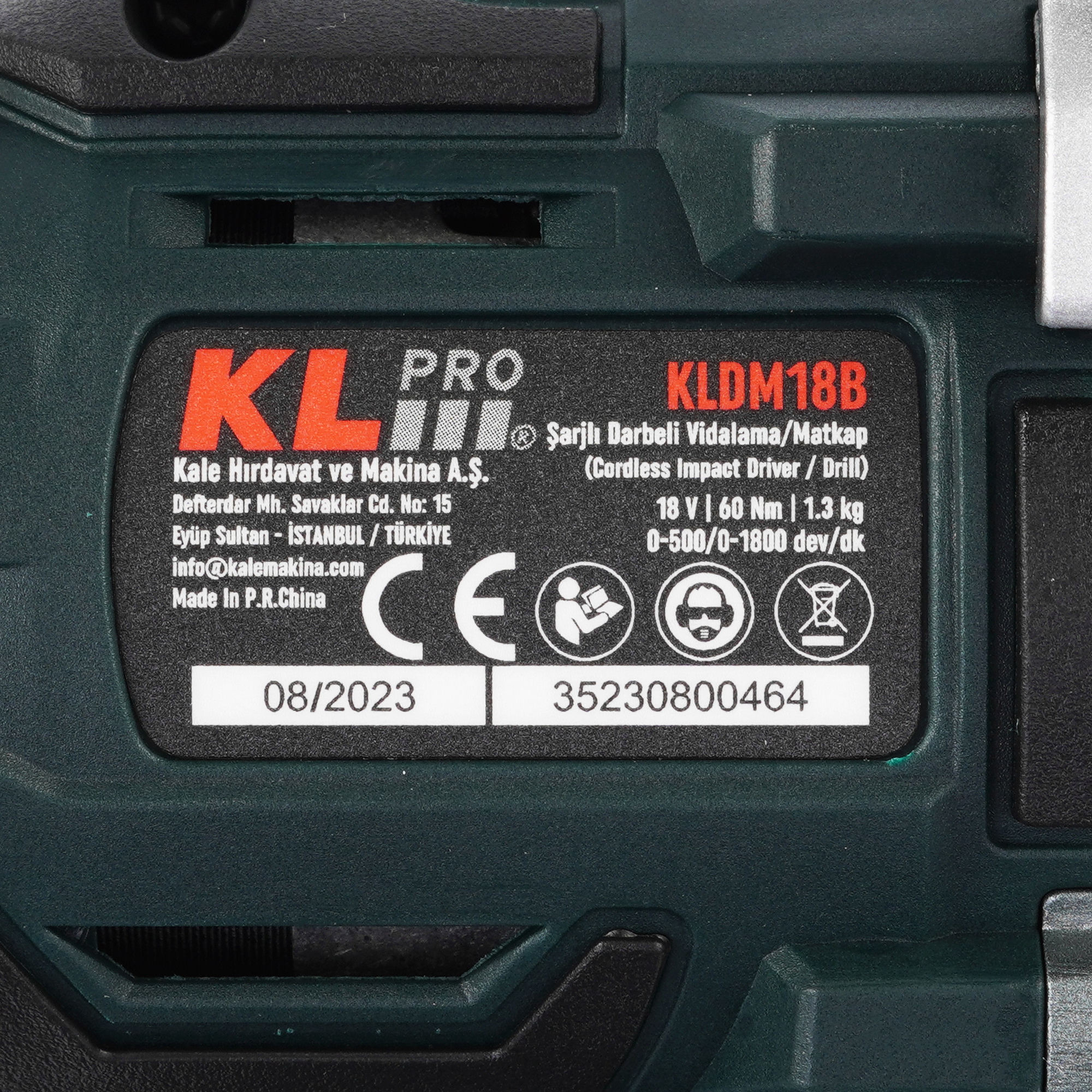 Дрель-шуруповерт KLPRO KLDM18B-20 9153999 STDN-0025225 - Вид №3