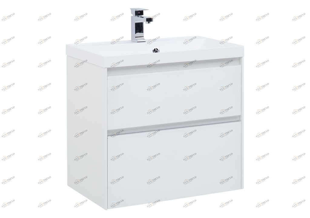 Тумба под раковину Aquanet Гласс 60 белый 00196961