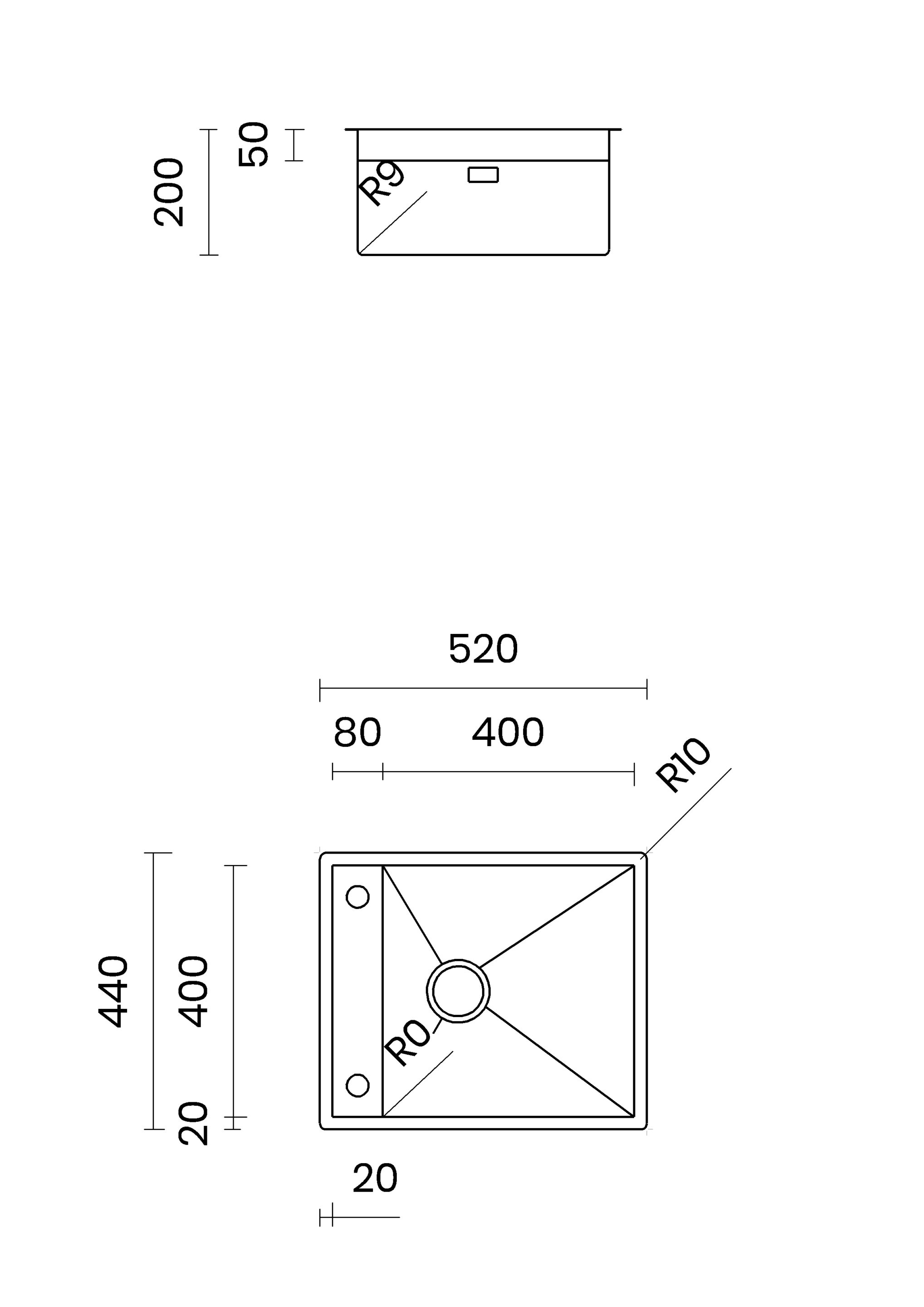 Раковина из нержавеющей стали TASCA Phantom ARCH-00017059 - Вид №3
