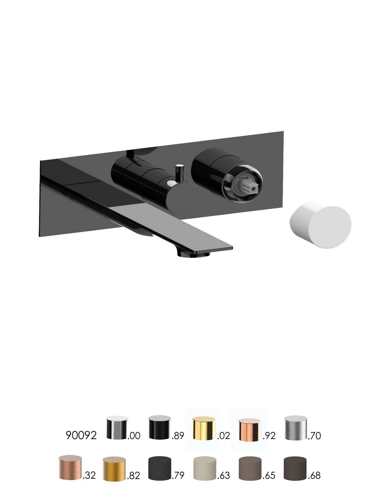 Встраиваемый однорычажный смеситель для ванны с ручным душем Rubinetterie Frattini отдельная эстетика ARCH-00118361 - Вид №8