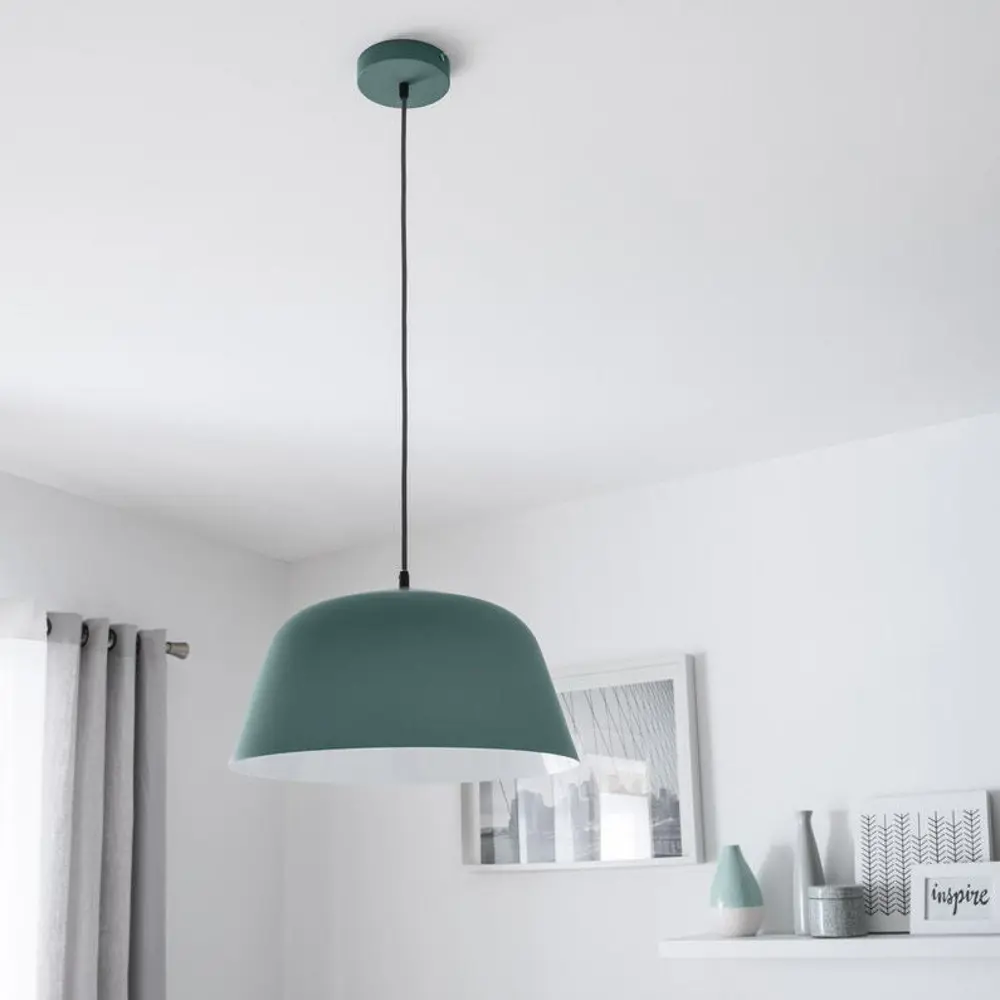 Светильник подвесной «Bells», 1 лампа, 2 м², цвет зелёный 82168534 STLM-2179322 INSPIRE  - Вид №2