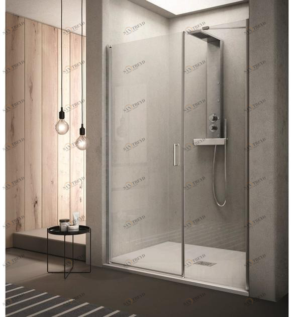 INDA® Прямоугольная душевая кабина из стекла с распашной дверцей Claire design B588…s/d-b575…0