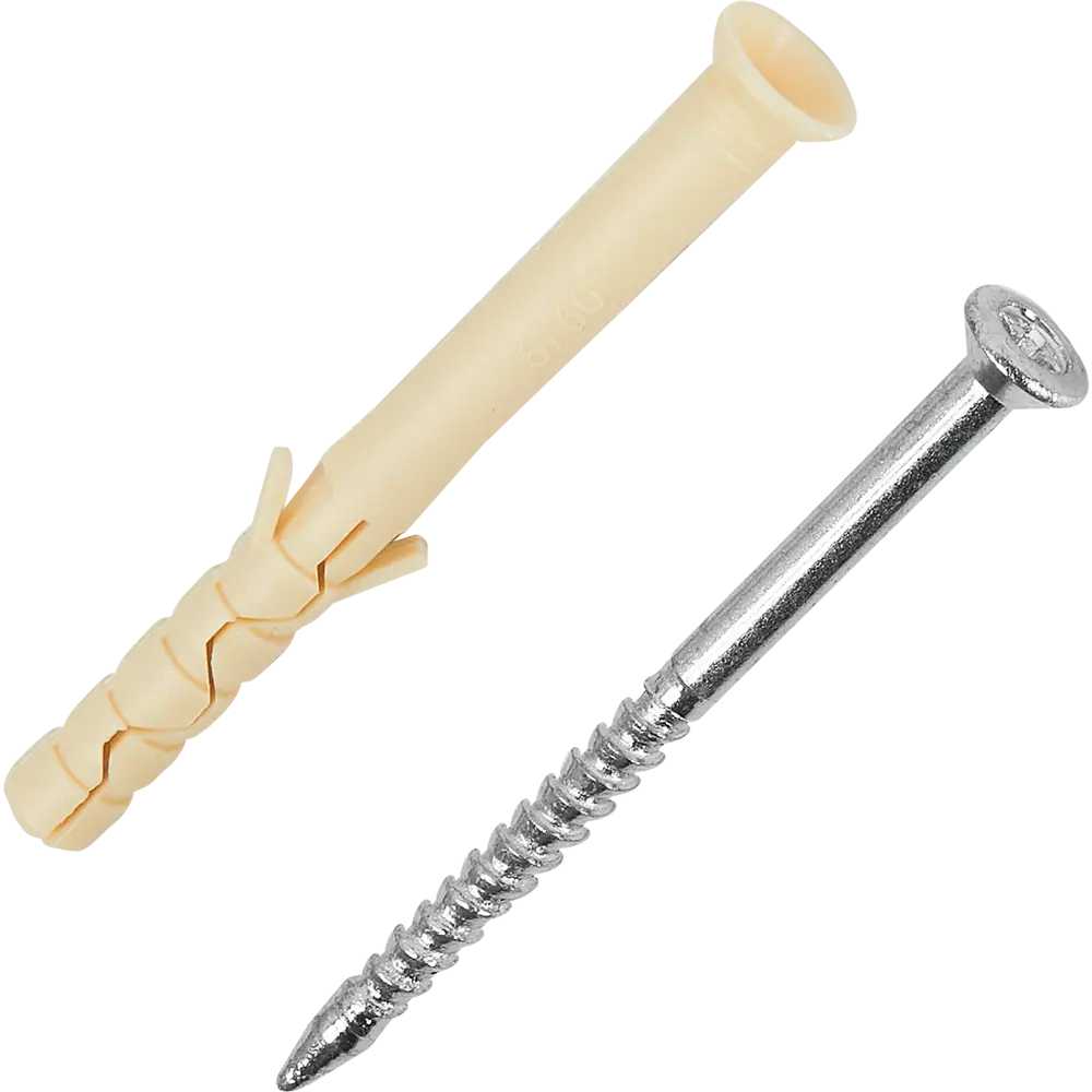 Дюбель-гвоздь SORMAT 6×60 мм с потайной манжетой для бетона и кирпича 84257528 STLM-1583789 - Вид №1