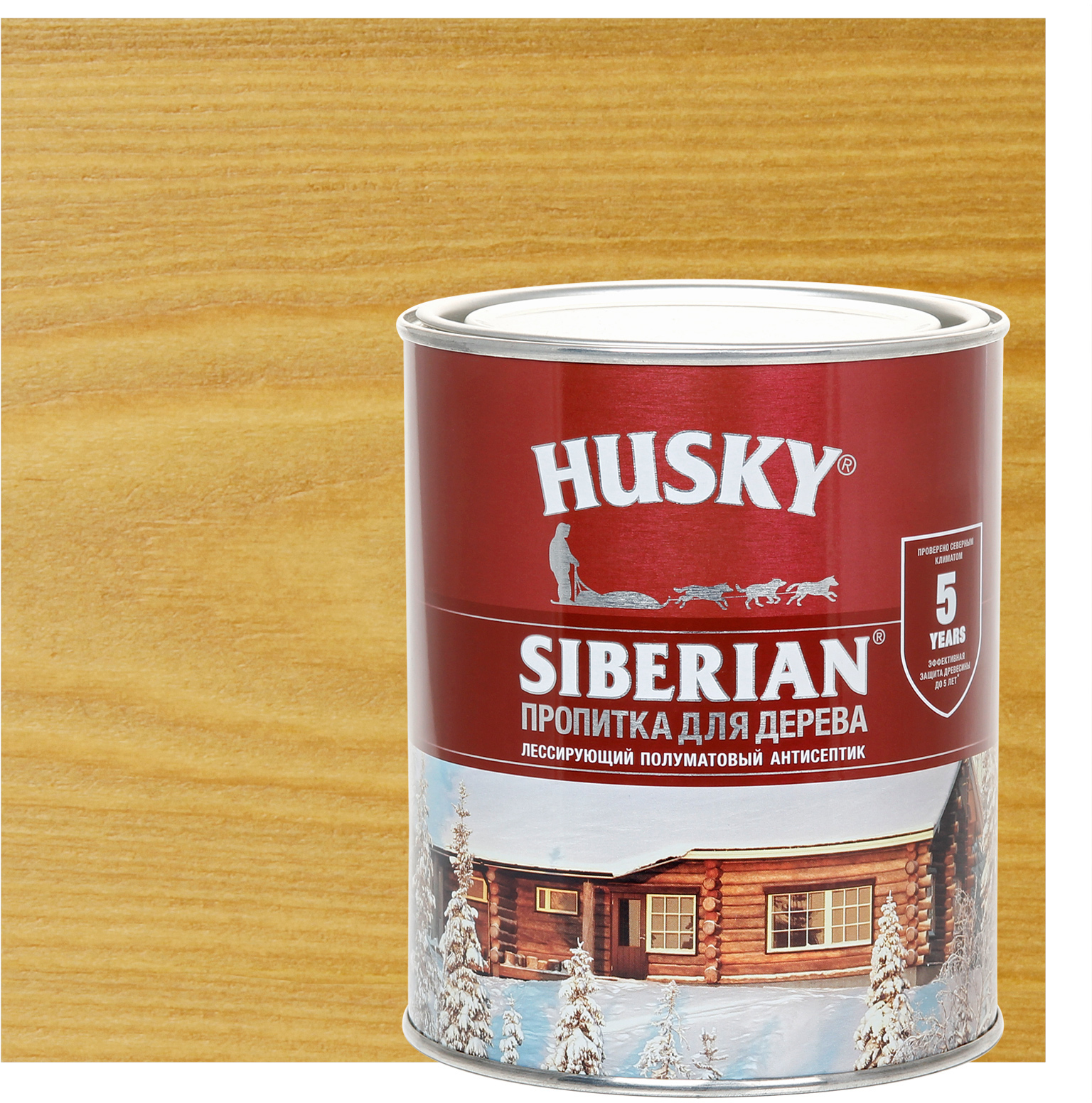 84392093 Пропитка для дерева Siberian полуматовая цвет дуб 0.9 л STLM-0049110 HUSKY