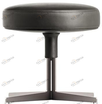 Poltrona Frau Круглый кожаный пуф La collezione - divani e poltrone sun-id-1496386