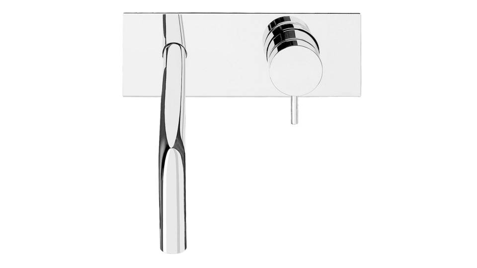 T1.161B Смеситель для раковинины настенный с автоматическим клапаном Waterrevolution Line FLOW Water Evolution  - Вид №1