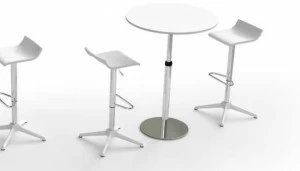 Bralco Круглый регулируемый по высоте журнальный столик из меламина Winglet