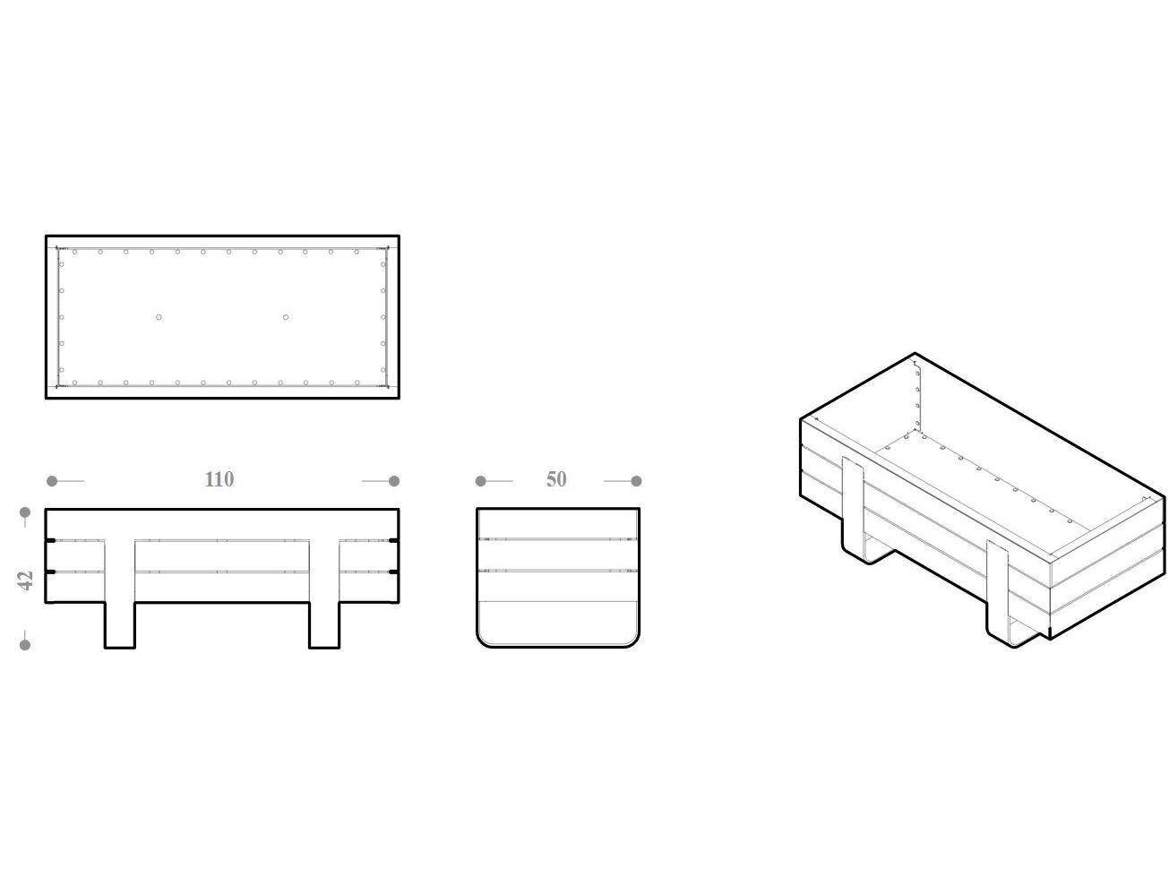 Стальная и деревянная плантатор DIMCAR ARCH-00074627 - Вид №2