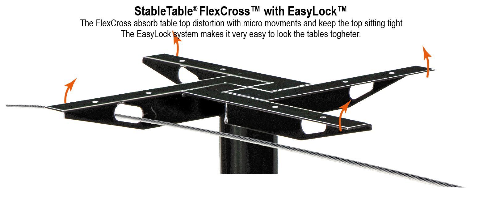 4-спицевое стальное откидное основание стола StableTable StableTable® Nouveau™ ARCH-00051968 - Вид №19