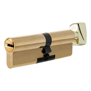 Цилиндр Apecs Premier XR-90(40C/50)-C15-G, 40x50 мм, ключ/вертушка, цвет золото