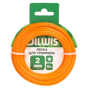 Леска DILWIS 2 мм 15 м звезда цвет оранжевый