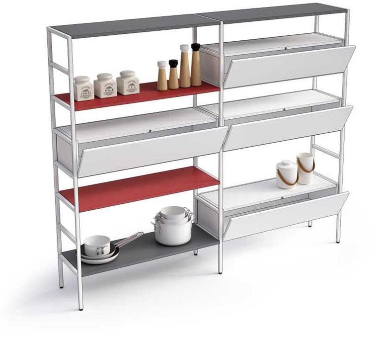 Bralco Металлическая мини-кухня Domomag sun-id-1444343 - Вид №11