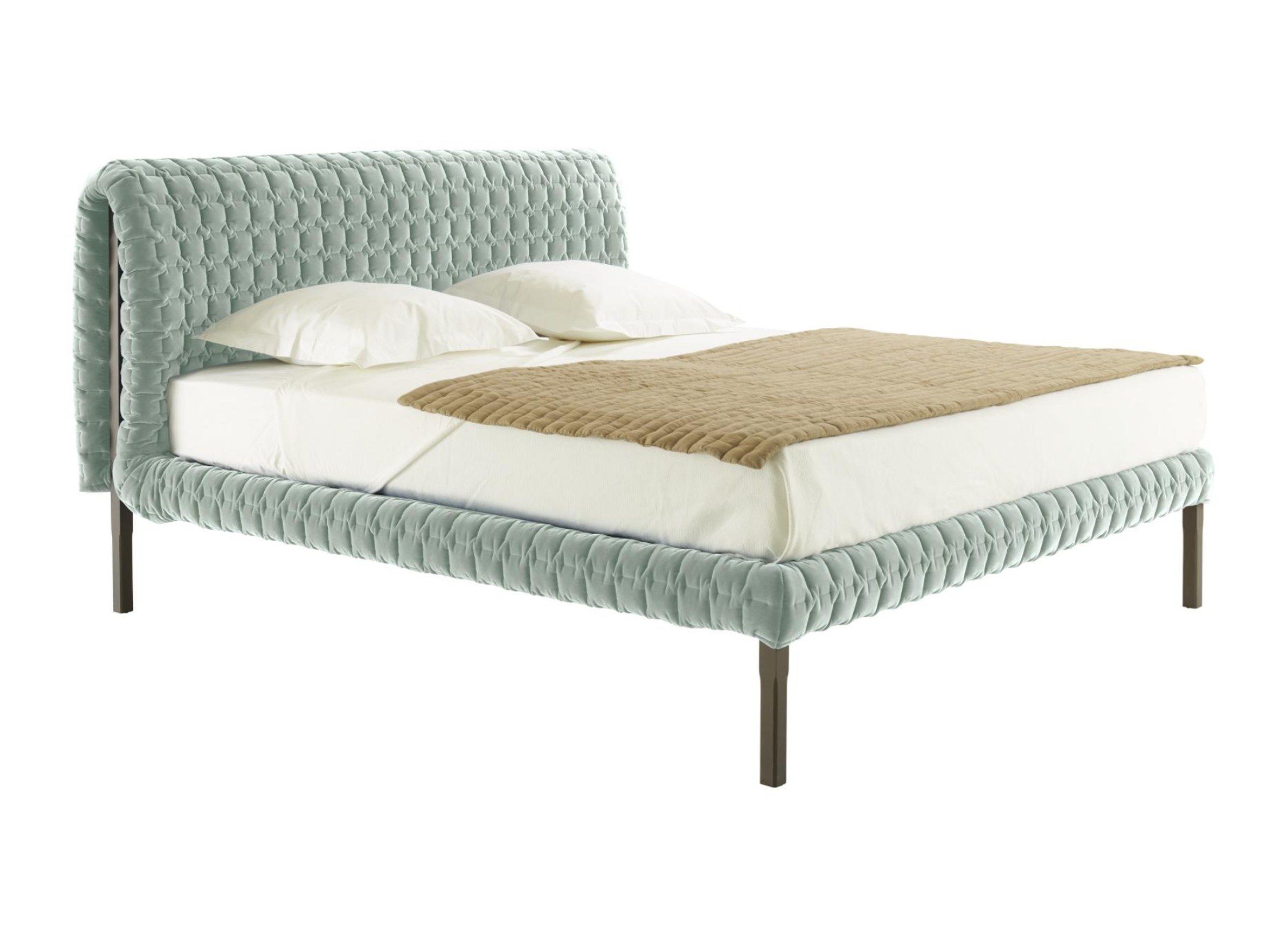 Двуспальная кровать из ткани с мягким изголовьем Ligne Roset Рюше ARCH-00137353 - Вид №4