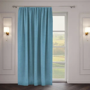 Штора на ленте «Стиль» 200x270 см однотон цвет голубой