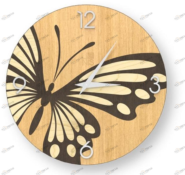 LIGNIS® Настенные часы из инкрустированного дерева Dolcevita animalier 10.008 / 10.086