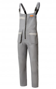 69428 Полукомбинезон "Профессионал-2" темно-серый со светло-серым  Летняя спецодежда  размер 44-46/158-164